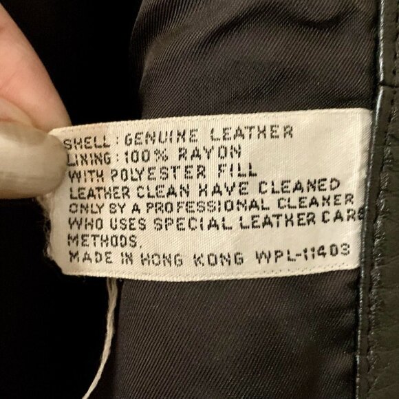 Women's Black Leather Jacket - Picture 7 of 7